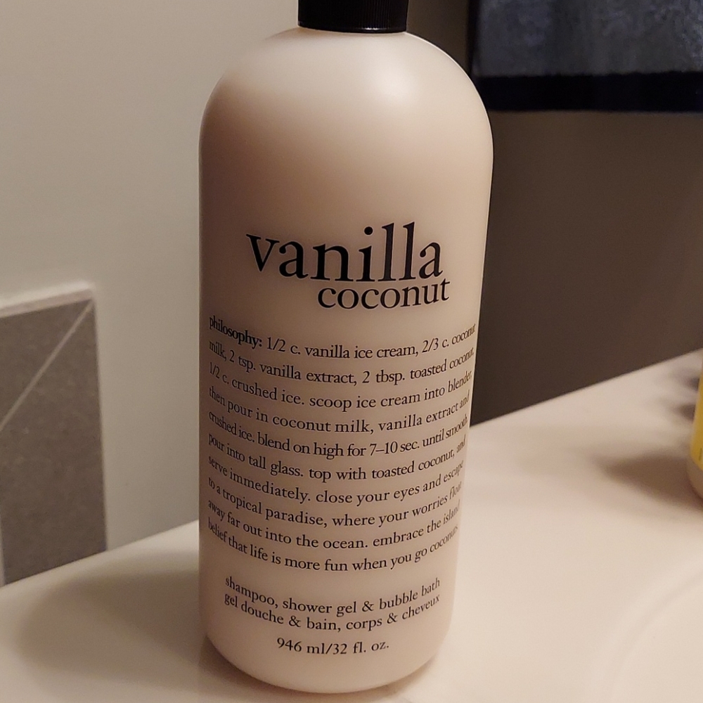 Philosophy Vanilla Coconut shampoo shower gel